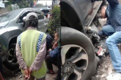Kecelakaan Lalu Lintas di Setiabudi Bandung! Xpander Lindas Motor Ojol