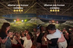 Viral Pria Lamar Kekasihnya saat Konser Coldplay, Netizen: Mau Ngungsi Aja