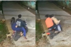 Terekam CCTV, Aksi Begal Sepeda Motor dengan Umpan Wanita Cantik di Cikampek