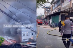 Heboh Kebakaran di Grogol, 23 Unit Damkar Dikerahkan, Warganet: Deket Rumah Nenek Gue!