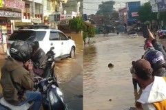Mobil Fortuner Terobos Banjir di Dayeuhkolot Bandung, Ternyata Tak Berakhir Manis, Netizen: Si Gagah Pemberani