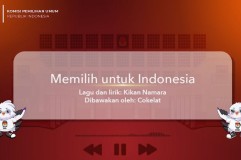 Lirik Lagu Jingle Pemilu 2024 dengan Judul Memilih Untuk Indonesia Ciptaan Kikan Namara