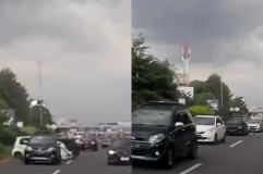 Viral! Tabrakan Beruntun Libatkan Sejumlah Mobil di Tol Pasteur Bandung, Netizen: Tiba-Tiba Rem