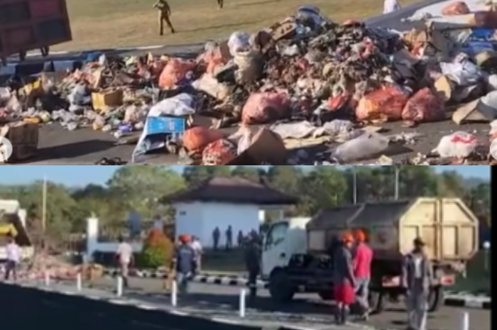 Viral Upah 3 Bulan Belum Dibayar, Petugas Kebersihan Protes: Buang Berton-Ton Sampah ke Kantor Bupati SBB