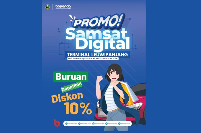 Dompet Senang, Pajak Ringan, Bapeda Jabar Beri Diskon 10% Untuk Pembayaran PKB di Jawa Barat, Buruan Gas!