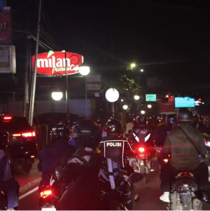 Jaga Keamanan Malam Takbiran, Kapolres Sukabumi Kota Patroli Skala Besar Bersama Forkopimda